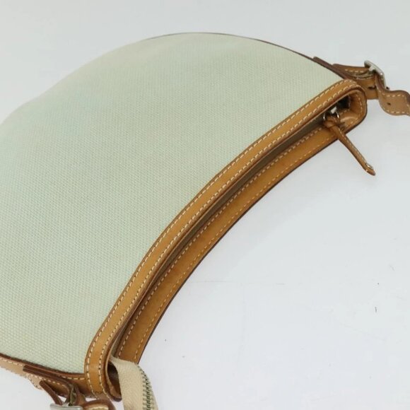 BURBERRY Blue Label Shoulder Bag Canvas Light Blue Silver Auth - Picture 7 of 16